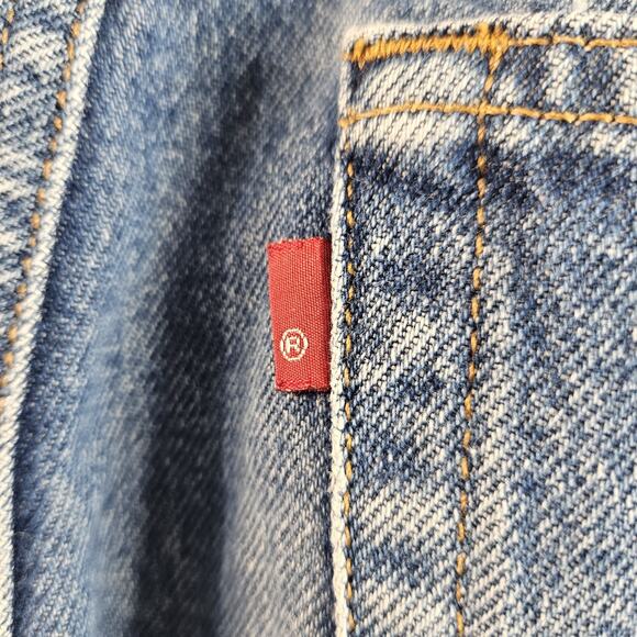 VTG Levis 505 Jeans Men 38x30 Denim Regular Fit Straight Leg Red Tab 90s - Picture 7 of 9